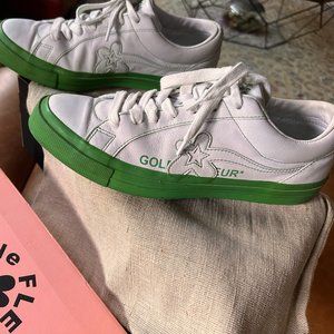 GOLF LE FLEUR OX COLORBLOCK - WHITE/KELLY GREEN